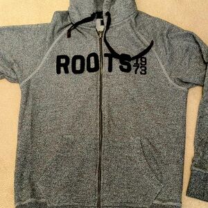Salt & Pepper Roots Cardigan Hoodie Sweatshirt in Small